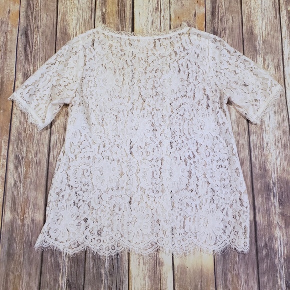 Anthropologie Vanessa Virginia Elysian Lace Top - Picture 3 of 8